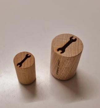 Holzstempel Schraubenschlüssel / Werkzeug klein